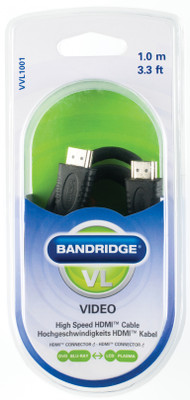 

Bandridge VVL1001 Video Cable(Compatible with HDTV, Blu-Ray, LCD, LED PLASMA, DVD, TV, Black)