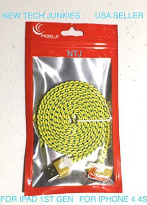 

New Tech Junkies 3216637 Sync & Charge Cable(Yellow)