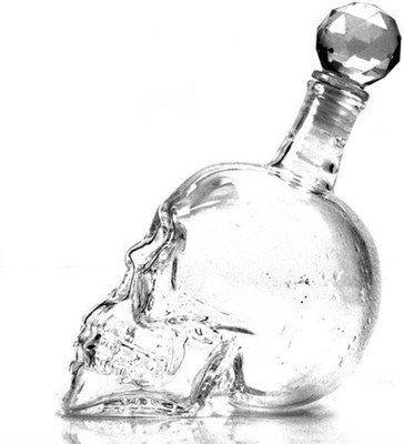 

GeekGoodies Mini Skull Crystal Head Decanter(Porcelain, 11.84 oz)