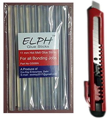 

ELPH Transparent, Red Gule Sticks with Paper Cutter Free - 24 g