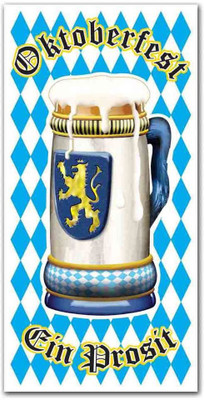 

Beistle Blue, White Door Cover - 1 g