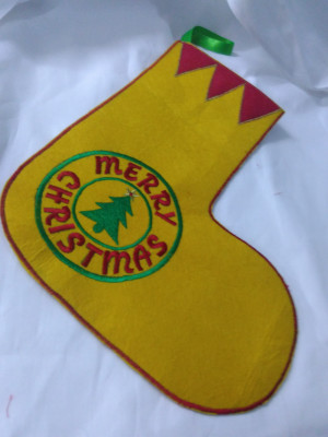 

Santa Yellow christmas decor - 1