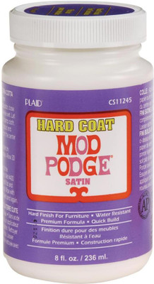 

The Craft Shop Mod Podge Satin Hard Coat Finish 8oz Decorative Bottle(Pack of 1)