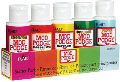 

The Craft Shop Mod Podge Starter Pack Decorative Bottle(Pack of 5)