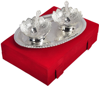 45% OFF on Being Nawab Brass Decorative Platter(Silver, Pack of 5) 45% OFF on Being Nawab Brass Decorative Platter(Silver, Pack of 5)