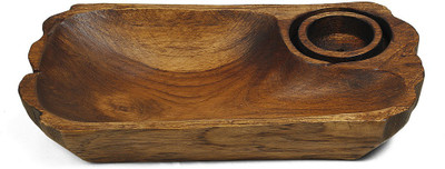 

Home Tunes Wooden Decorative Platter(Brown)