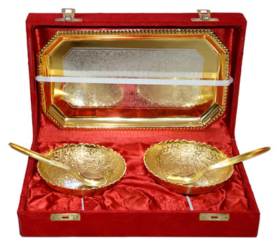 33% OFF on Marusthali Box Packing Brass Decorative Platter(Gold, Pack of 5) 33% OFF on Marusthali Box Packing Brass Decorative Platter(Gold, Pack of 5)