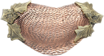 

sarvsiddhi Antique Finish Heart Shape Decorative Platter Aluminium Decorative Platter(Brown)