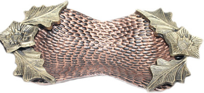 

sarvsiddhi Antique Finish Bow Shape Snack Serving Platter Aluminium Decorative Platter(Gold, Brown)