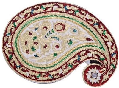 

Raj Laxmi Wooden Decorative Platter(Multicolor)