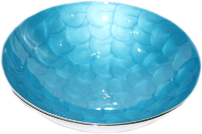

sarvsiddhi Round Decorative Platter - Blue Aluminium Decorative Platter(Blue)