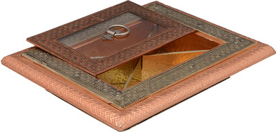

HappyCraft Wooden Decorative Platter(Multicolor)
