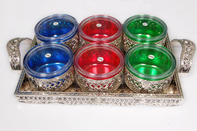 

Dry Food Box Plastic Decorative Platter(Red, Green, Blue)