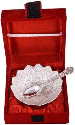 

Raj Laxmi Silver Plated Decorative Platter(Multicolor, Pack of 2)