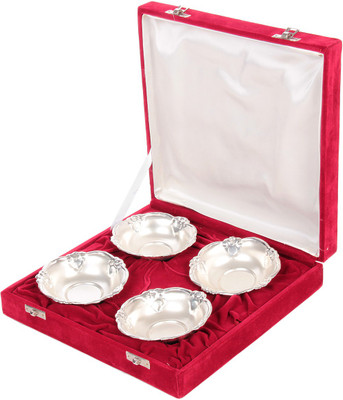 

Jewel Fuel 4 With Velvet Gift Box Silver Plated Bowl Set(Silver, Pack of 4)