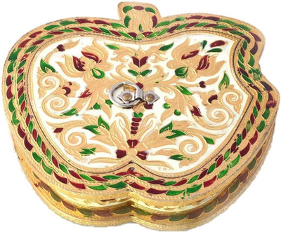 

JaipurCrafts Apple Shaped Aluminium, Wooden Decorative Platter(Multicolor)