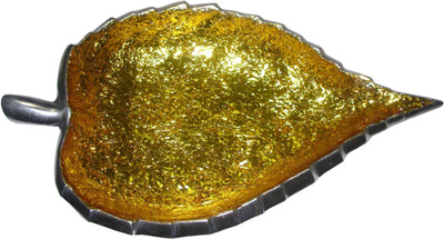 

Art N Crafts Aluminium Decorative Platter(Gold)
