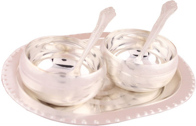

G S Museum Bowl Spoon Tray Serving Set(Pack of 5)