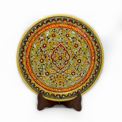 

Yes No Stoneware Decorative Platter(White)