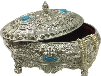 

Oranate Silver Plated Decorative Platter(Silver)