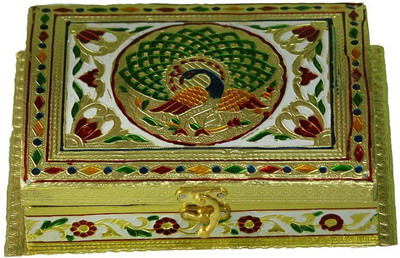

Crafticia Wooden Dry Fruit Box Wooden Decorative Platter(Multicolor)