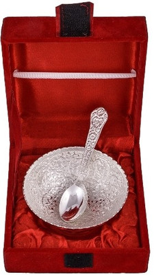 

Raj Laxmi Silver Plated Decorative Platter(Multicolor, Pack of 2)