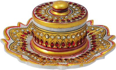

Raj Laxmi Stoneware Decorative Platter(Multicolor)