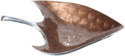 

sarvsiddhi Fish Shape Platter - Brown Aluminium Decorative Platter(Brown)