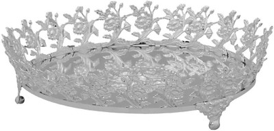 

Geetanjali Decor Silver Plated Decorative Platter(Silver)