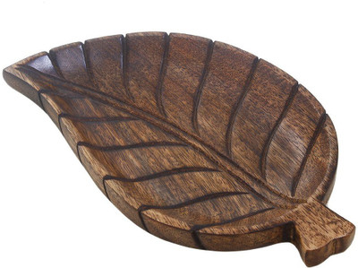 

Store Indya Wooden Decorative Platter(Brown)