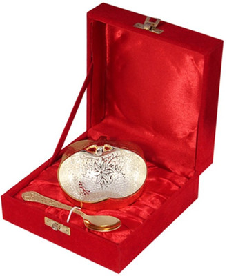 66% OFF on Being Nawab Brass Decorative Platter(Silver, Pack of 2)