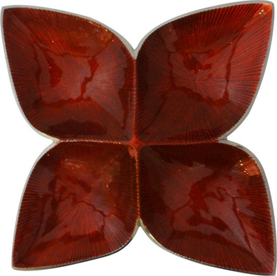 

The Divine Luxury Aluminium Decorative Platter(Red)
