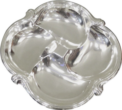 

The Divine Luxury Silver Plated Decorative Platter(Silver)
