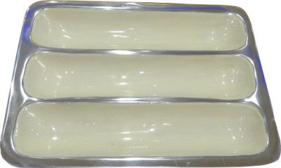 

The Divine Luxury Aluminium Decorative Platter(White)