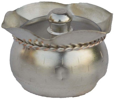 

eCraftIndia Aluminium Decorative Platter(Silver)