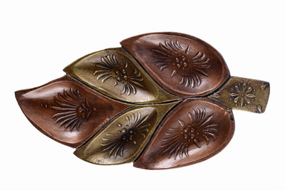 

Soundarya Wooden Decorative Platter(Copper)