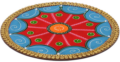 34% OFF on Aapno Rajasthan Wood Decorative Platter(Multicolor)