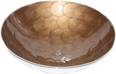 

sarvsiddhi Round Decorative Platter - Brown Aluminium Decorative Platter(Brown)