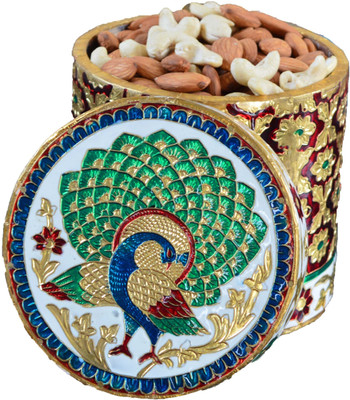 

eCraftIndia Aluminium Decorative Platter(Multicolor)