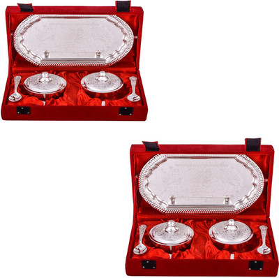 

G S Museum 2 Supari Set with Spoon Bowl Spoon Tray Serving Set