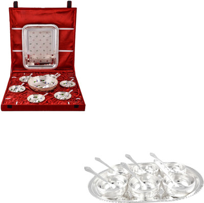 

G S Museum Pack of 28 Dinner Set(Silver Plated)