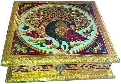 

Goldcave Wooden Decorative Platter(Multicolor)