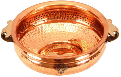 

IndianArtVilla Urli Copper Decorative Platter(Copper)