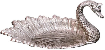 

Rci Handicrafts Aluminium Decorative Platter(Silver)