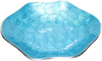 

sarvsiddhi Designer Fruit Platter - Light Blue Aluminium Decorative Platter(Blue)