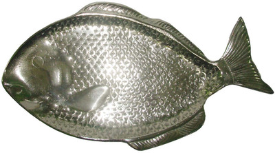 

Art N Crafts Aluminium Decorative Platter(Silver)