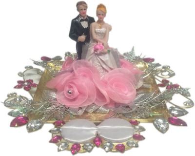 

loopsnknots Iron Decorative Platter(Pink)