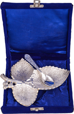 

G S Museum Silver Plated Decorative Platter(Multicolor, Pack of 2)