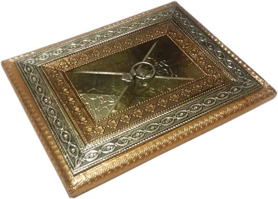 

AURUM Acrylic 4C Wooden, Aluminium Decorative Platter(Copper, Gold)