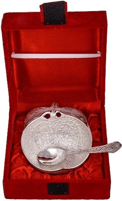 

Raj Laxmi Silver Plated Decorative Platter(Multicolor, Pack of 2)